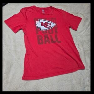 Kansas City Chief football NFL Team Apparel KC Chiefs tShirt, kids L 14-16